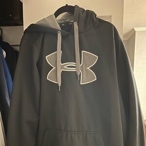 Under Armour Hoodie XL Men's UA Storm Black/Gray Loose Fit